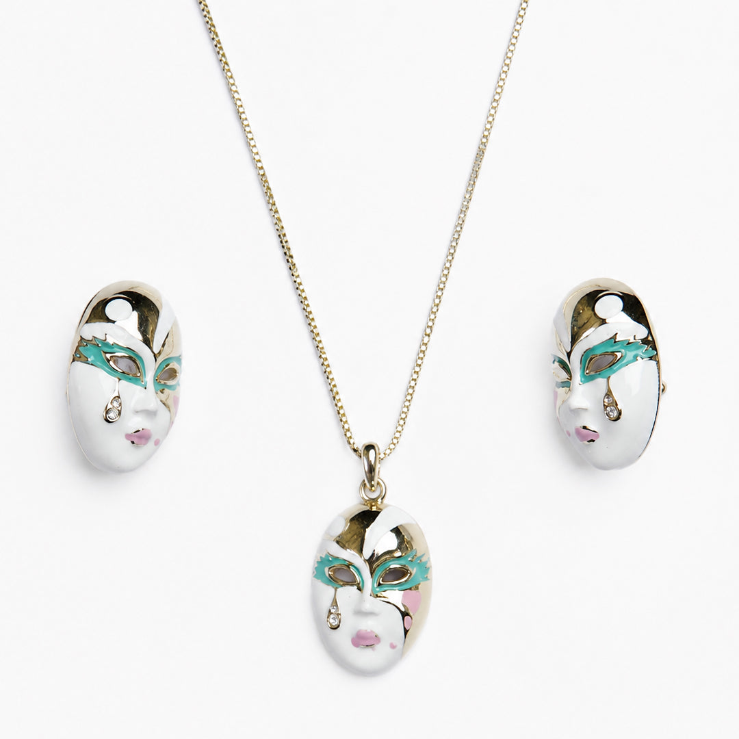 Masked Mira Pendant (Blue)
