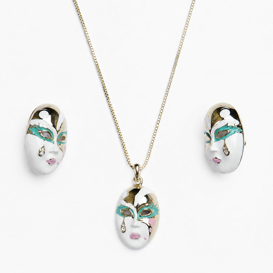 Masked Mira Pendant (Blue)