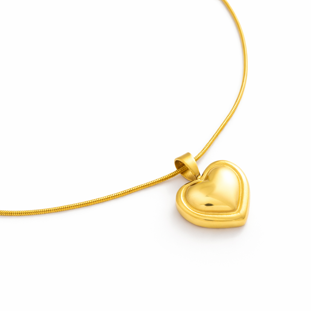 Golden Aura Heart Pendant