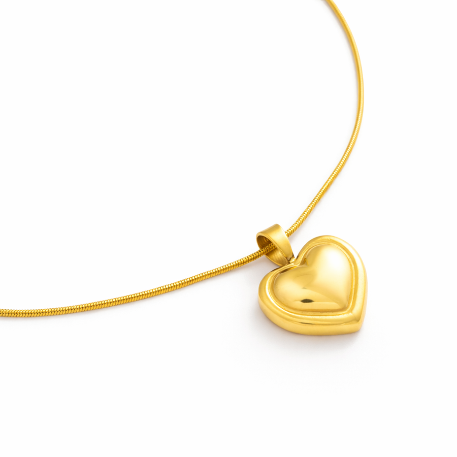 Golden Aura Heart Pendant