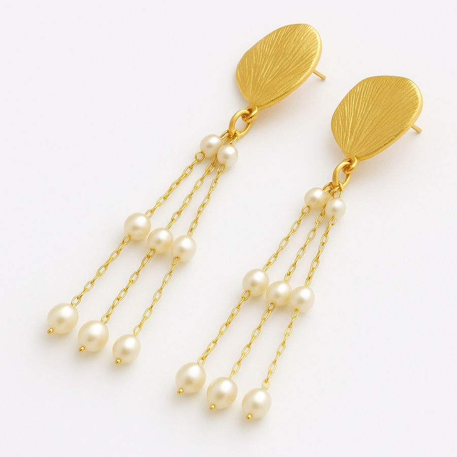 Shell Drop Elegance Earrings