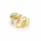 Leaf Drop Linear Earrings