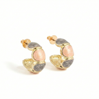 gold plated vintage hoop Earrings