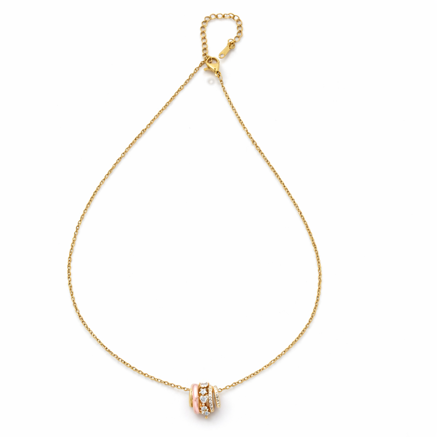 Blush Orbit Pendant with Chain with pendant