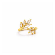 Crystal Vine Adjustable Ring