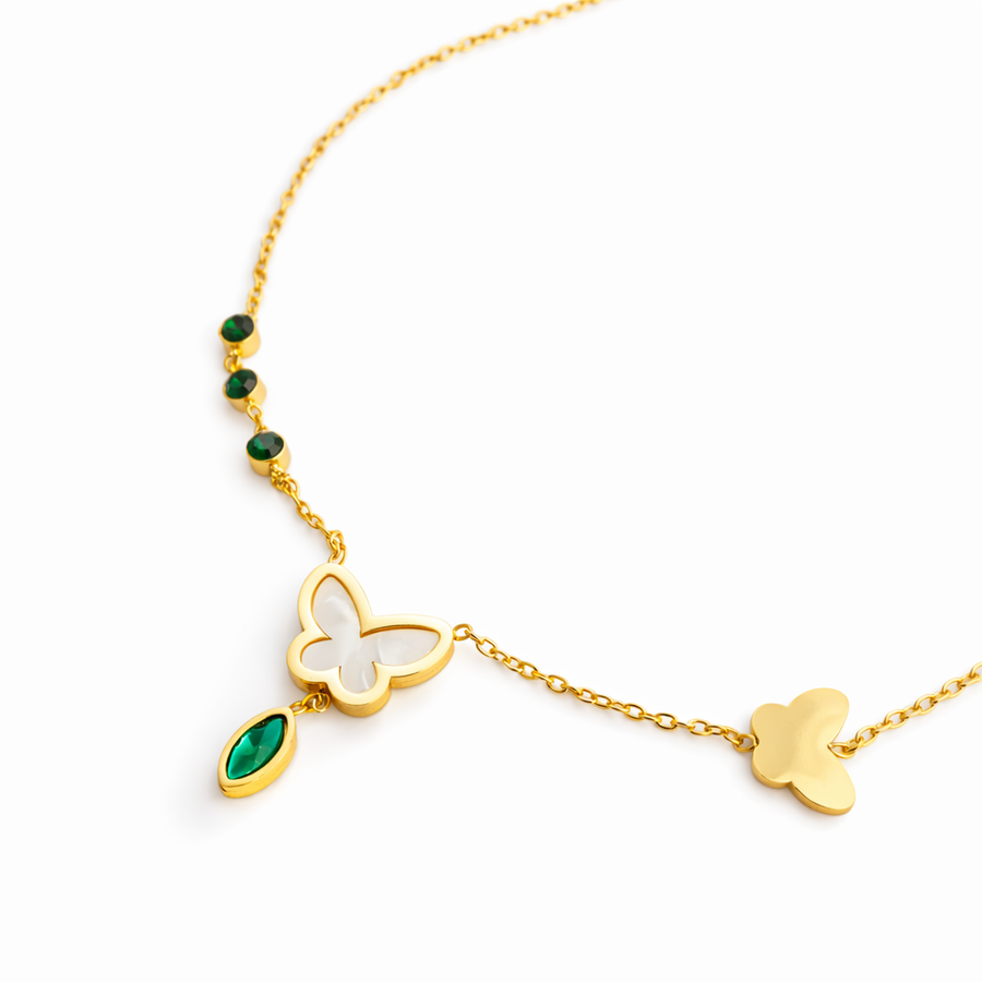 Emerald Flutter Necklaces