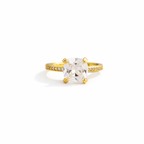 Luna Solitaire adjestable Ring