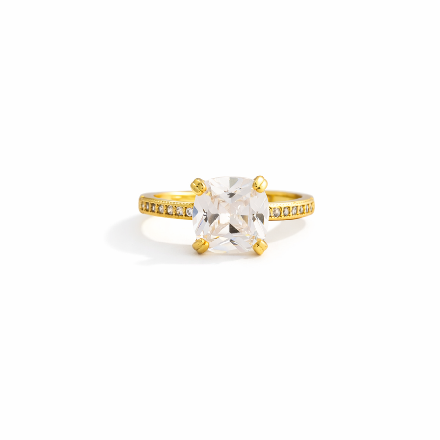 Luna Solitaire adjestable Ring