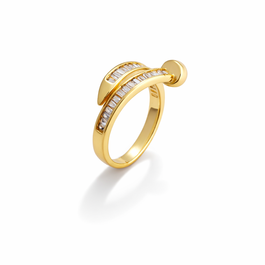 Curved Nail Adjustable Ring