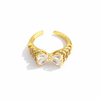 Celeste Bow Crystal Ring