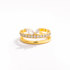 Luna Layered Adjustable Ring