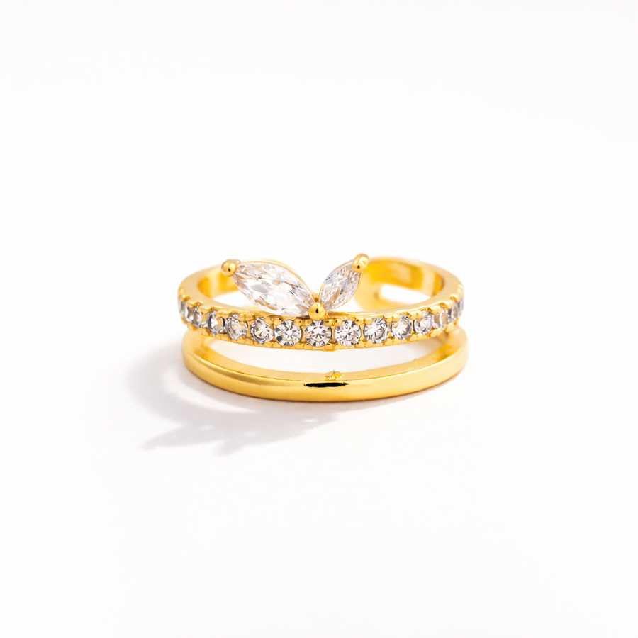 Luna Layered Adjustable Ring