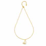 Pearl & Crystal Heart chain with pendant