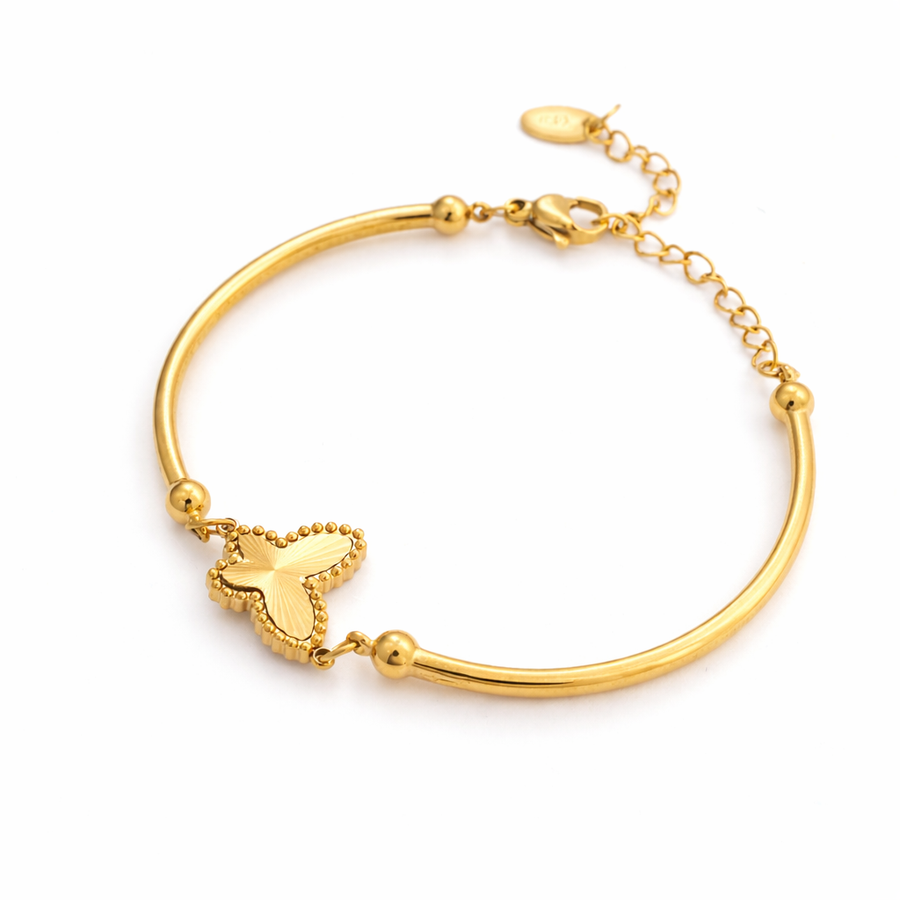 Golden Flutter Butterfly Bracelet