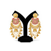 Kashmiri Gold Jhumka Earrings