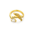 Zaria Crystal Wrap Adjustable Ring