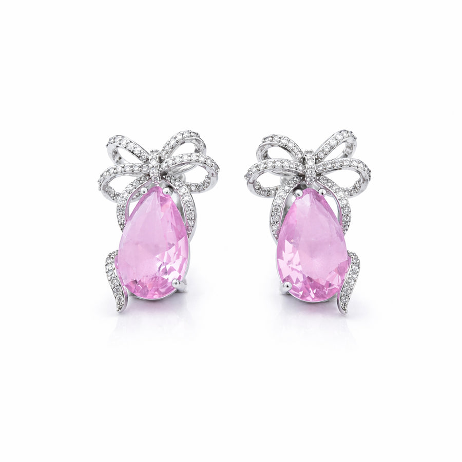 Crystal Grace Bow Earrings