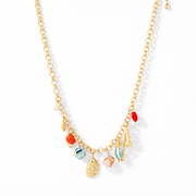 Electroplated Vintage Charm Necklaces
