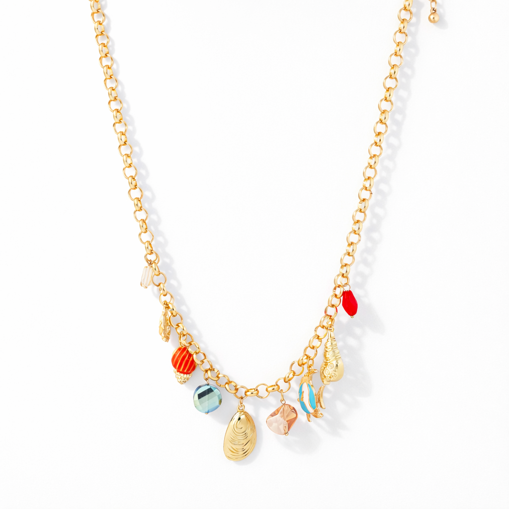 Electroplated Vintage Charm Necklaces