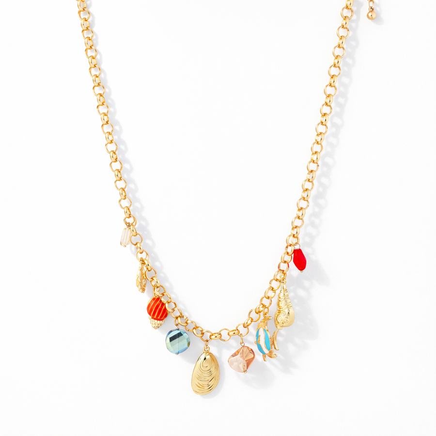 Electroplated Vintage Charm Necklaces