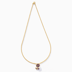 Amethyst Blossom Charm with Chain with pendant