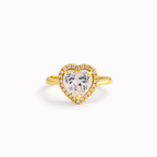 Crystal Heart Promise Ring