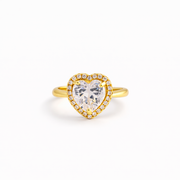 Crystal Heart Promise Ring