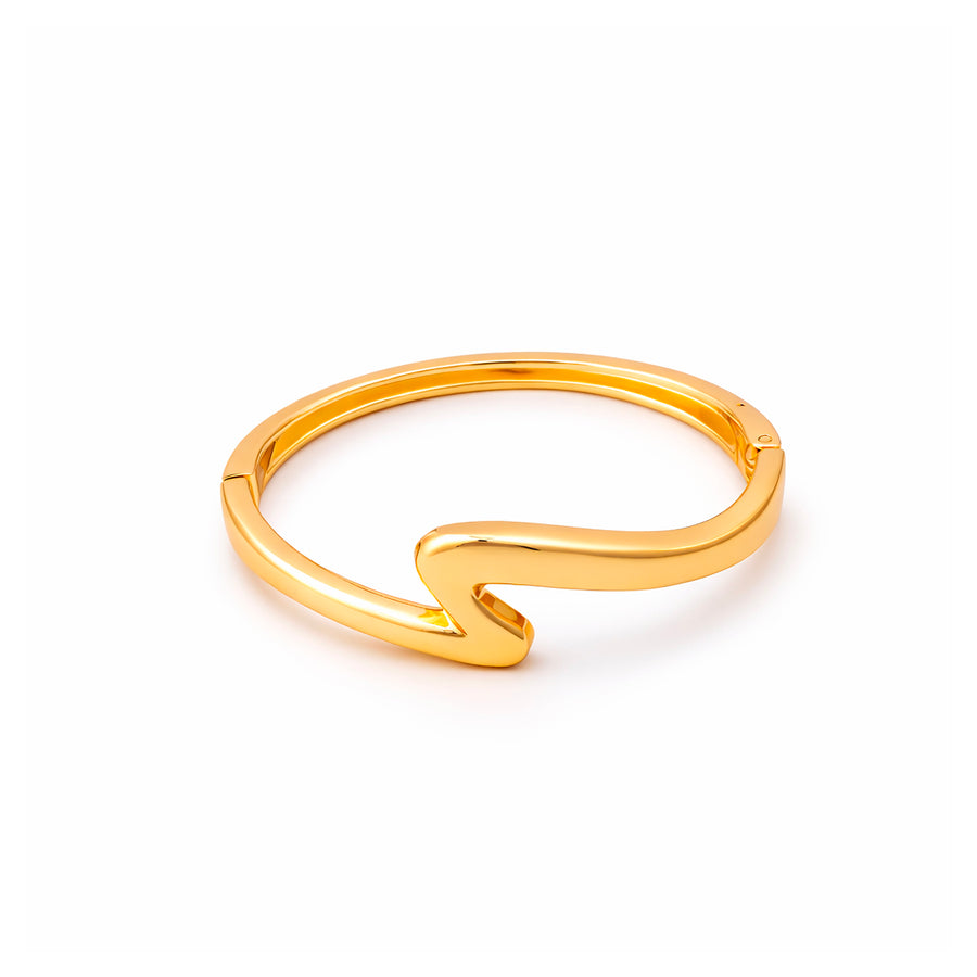 Luna Open Cuff Gold Bracelet