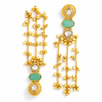 Opal & Emerald Royal Drop kashmiri Earrings