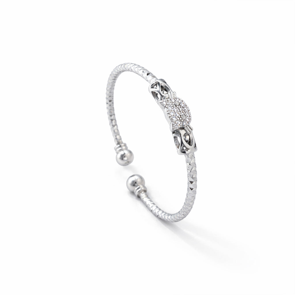 Celeste Silver Bangle