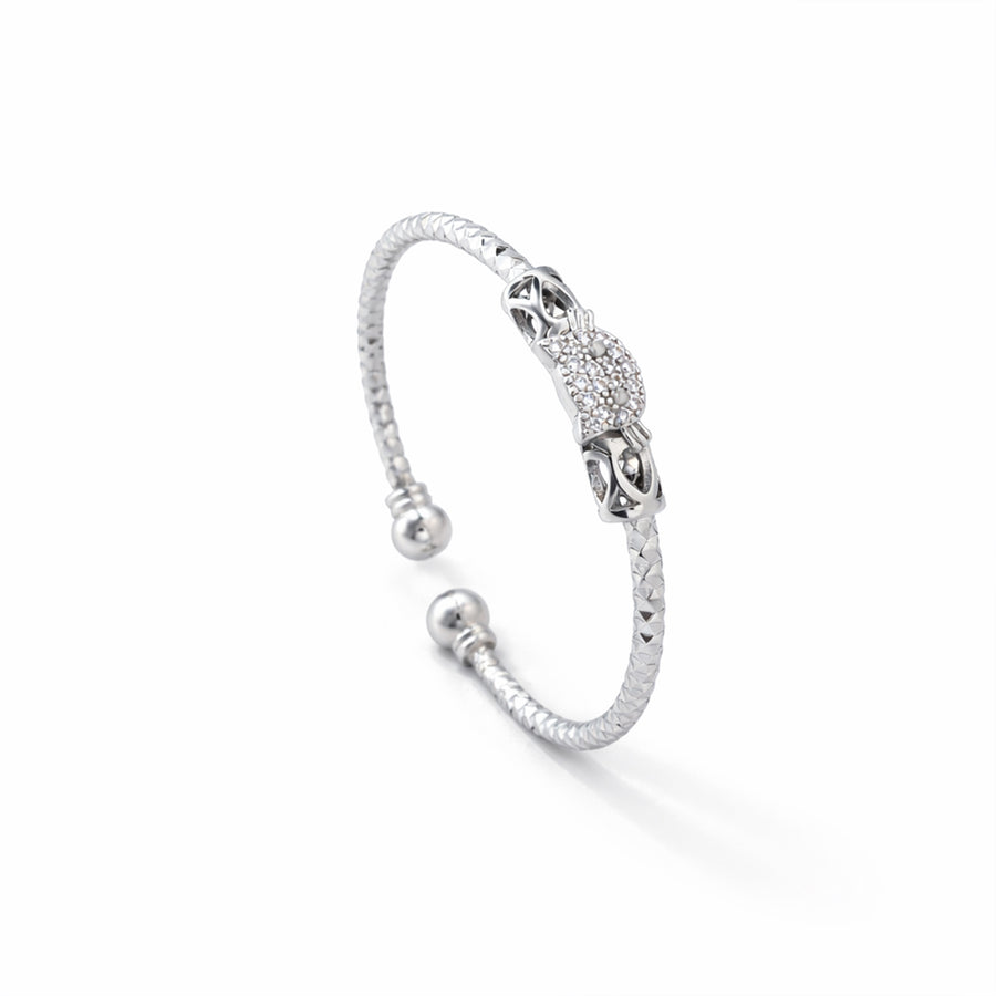 Celeste Silver Bangle