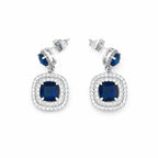 Midnight Sapphire Drop Earrings