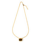 Ruby Glow Minimalist Pendant Necklace