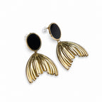 Black & Gold Aura Earrings