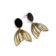 Black & Gold Aura Earrings
