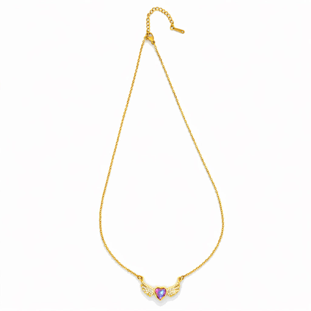 Angel Wings Heart Chain with pendant