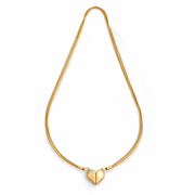 IRA Twin Hearts Gold Chain with pendant for Women | 18K Gold Plated Stainless Steel Waterproof Anti-Tarnish | Hypoallergenic Minimal Everyday Wear Jewellery
