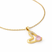 Blush Heart Sparkle Chain with pendant