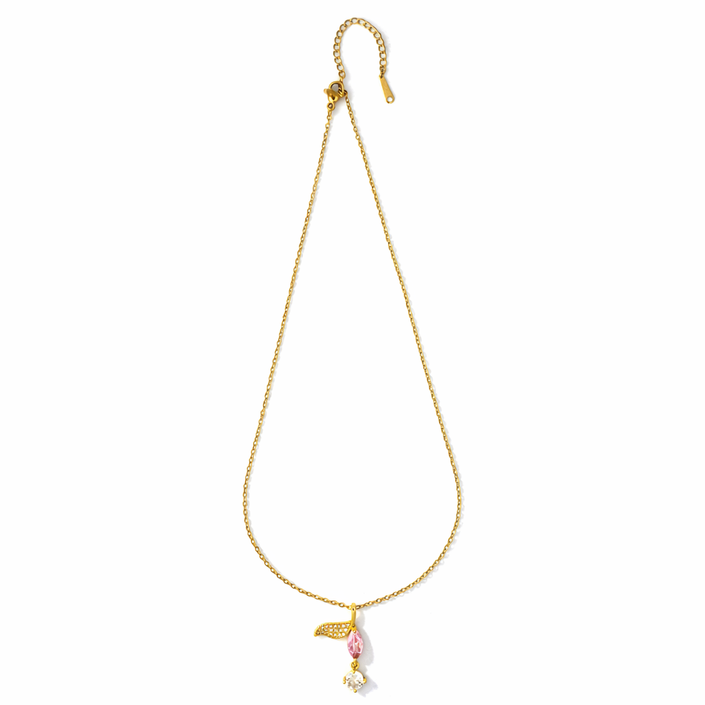 tulip petal chain with pendant