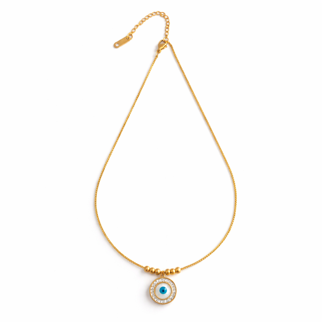 Beaded Evil Eye Guard Pendant