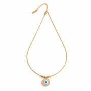 Beaded Evil Eye Guard Pendant