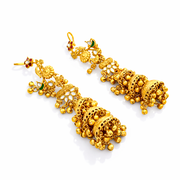 multi-tiered Kashmiri Jhumka Earrings