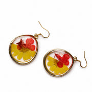 Hand Painted Sunflower Earrings