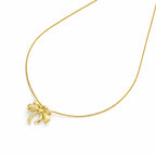 Royal Ribbon Bow with Chain with pendant