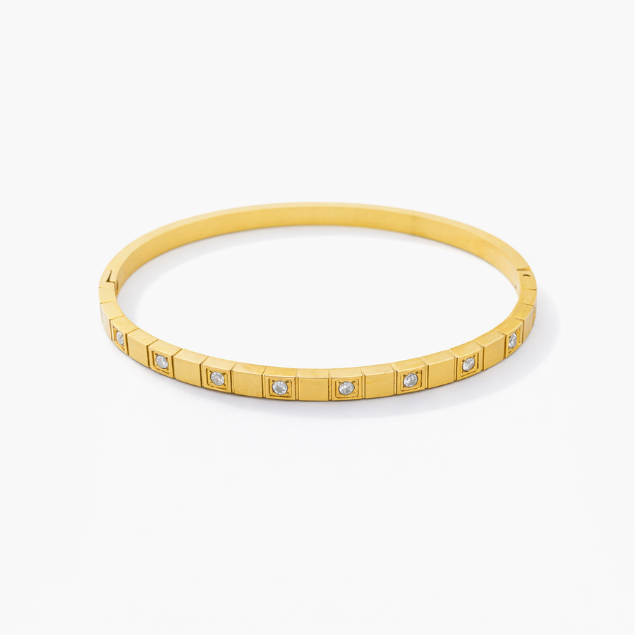 Square Crystal Bangle