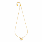 Pearl Heart Glow pendant with Chain with pendant