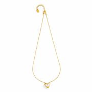 Pearl Heart Glow pendant with Chain with pendant
