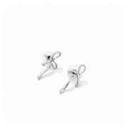 Silver Grace Knot Drop Earrings