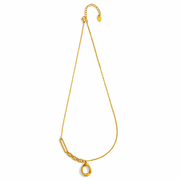 Golden Orbit Link Chain with pendant