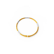 Regal Ripple Gold Statement Bangle